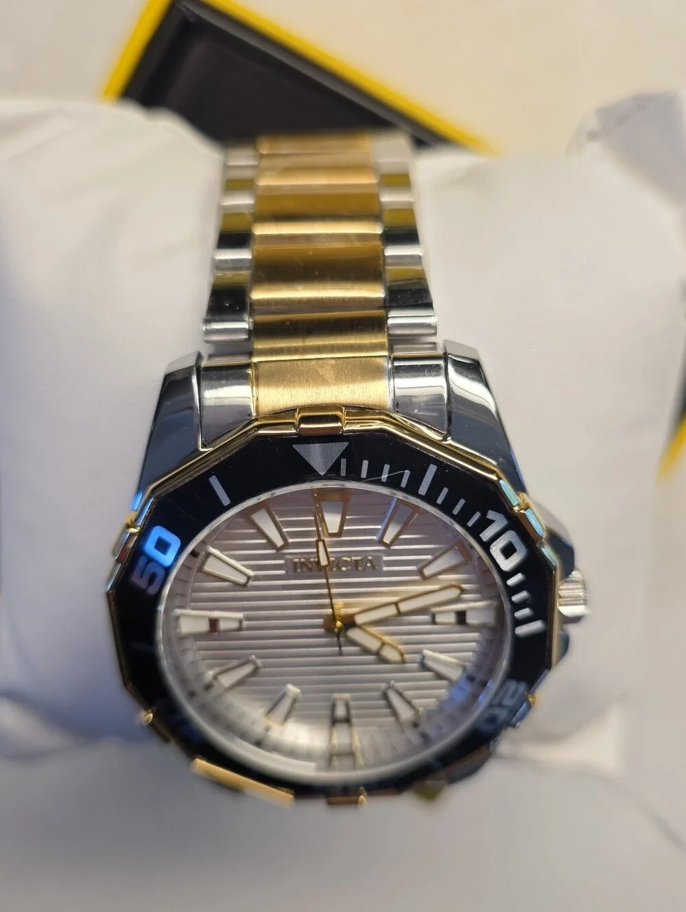 328.  Invicta Pro Diver Men's Watch 46mm, Gold, Steel (69237)